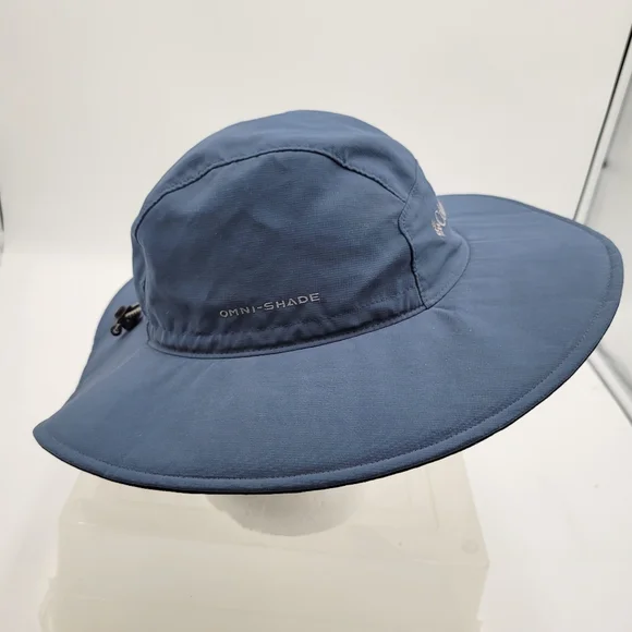 Youth Columbia Titanium Omi-Shade Bucket Hat Navy One Size Unisex - Picture 3 of 10